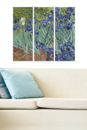 Wallity Set de 3 Cuadros Decorativos de MDF de Vincent van Gogh